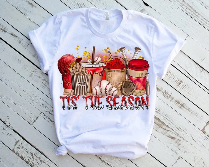 Tis the Season Baseball Coffee - DTF Transfer