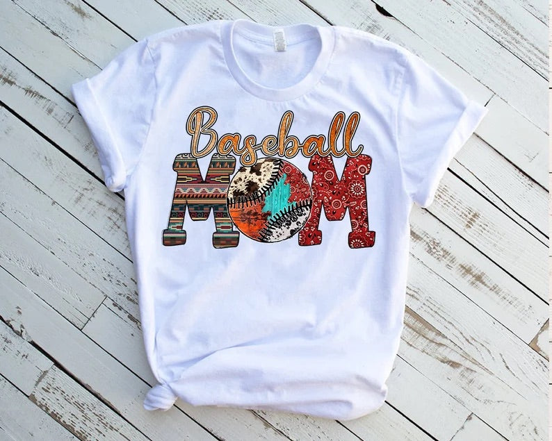 Western Baseball Mom - DTF Transfer