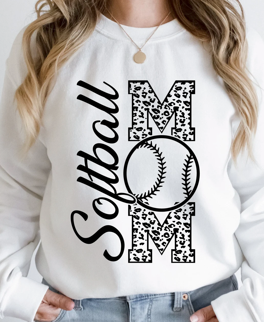 Leopard Softball Mom - DTF Transfer
