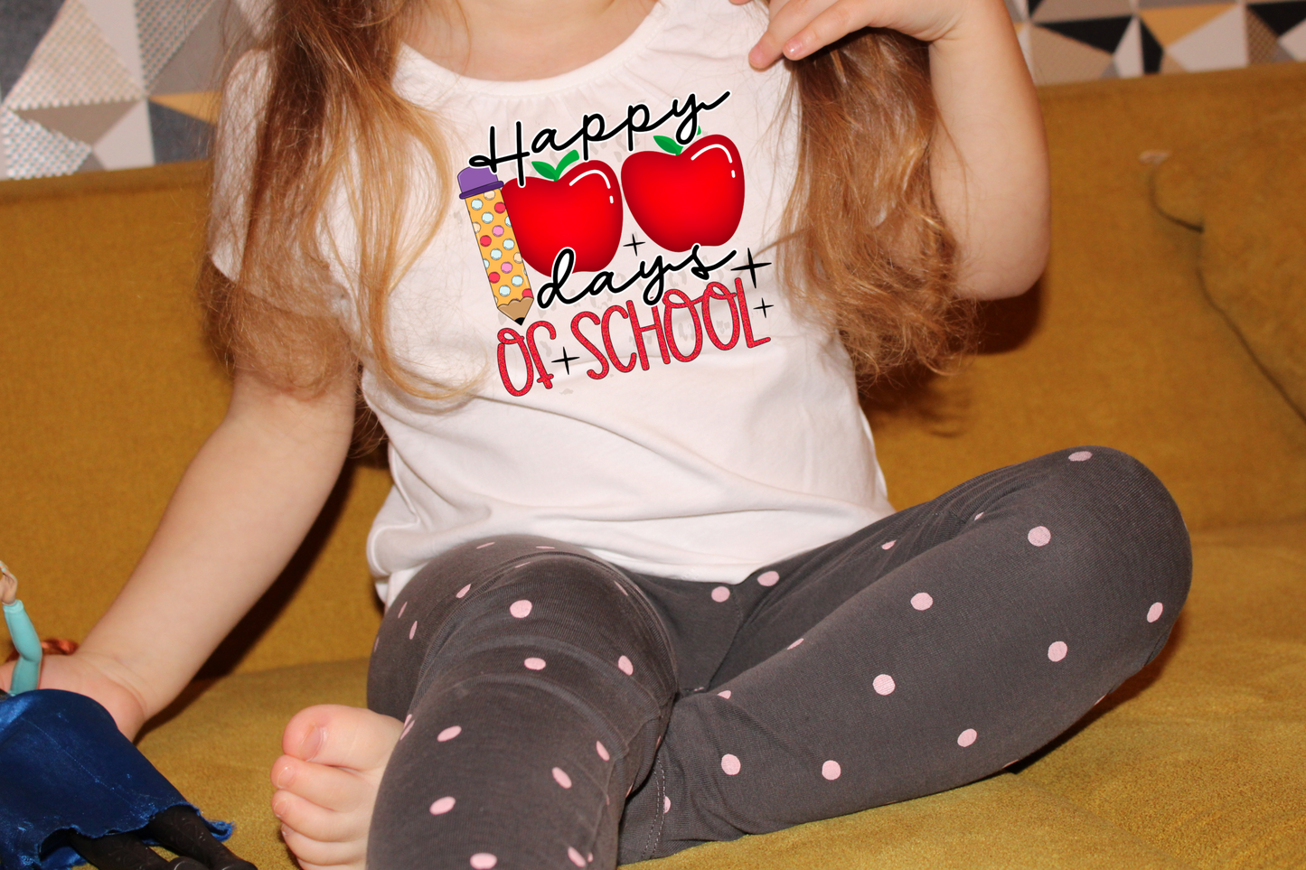 Happy 100 days of school DTF Transfer