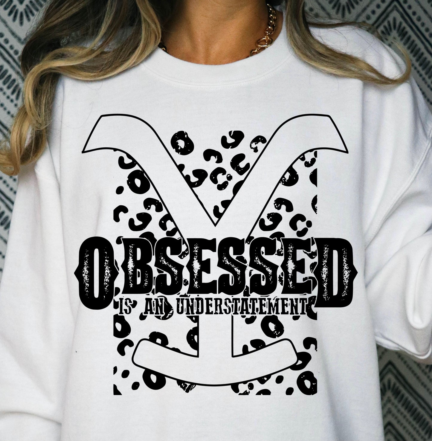 Yellowstone Obsessed Black DTF Transfer