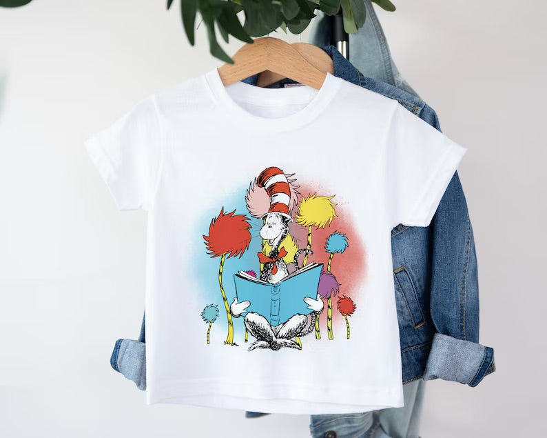 Watercolor Dr Seuss DTF Transfer