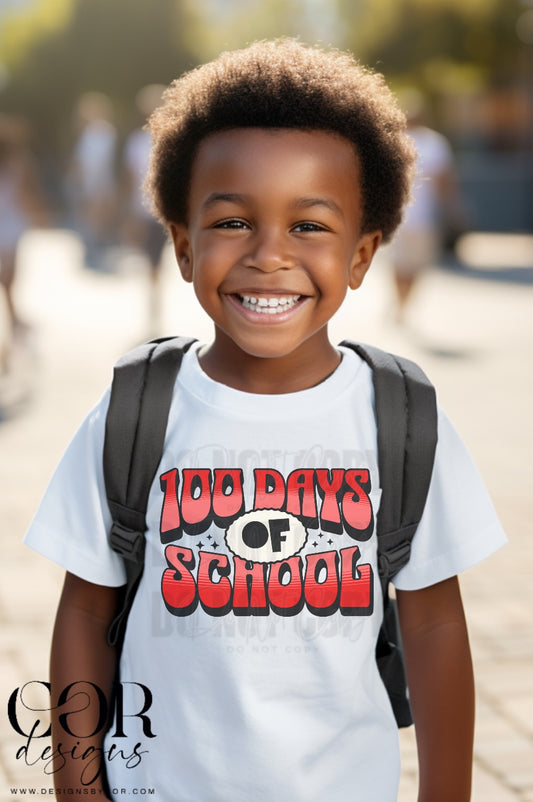 100 days of school (red)