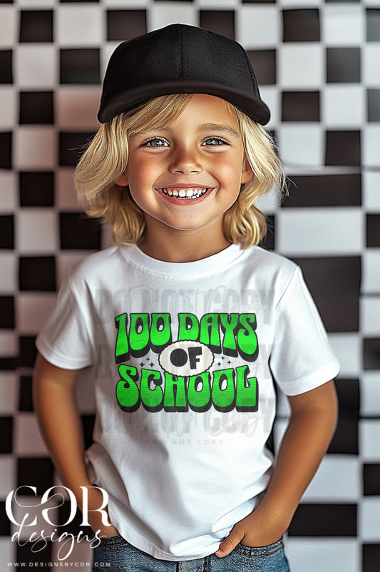 100 days of school (green)