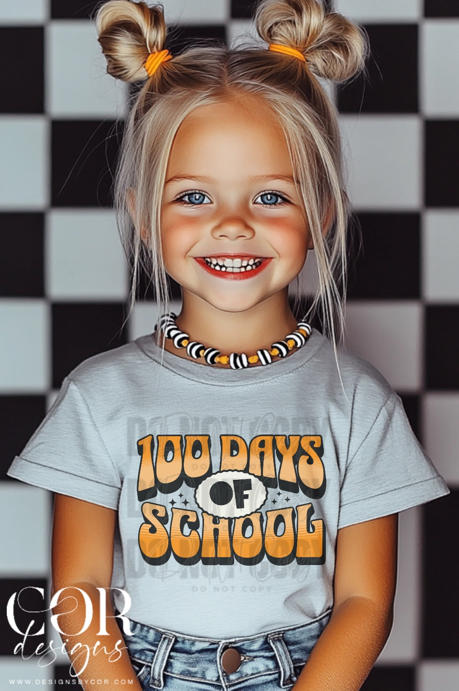 100 days of school (orange)