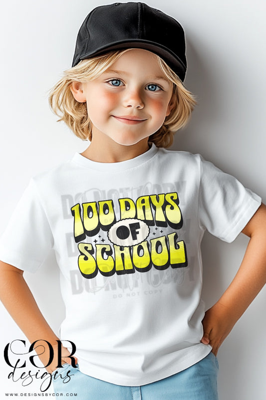 100 days of school (yellow)