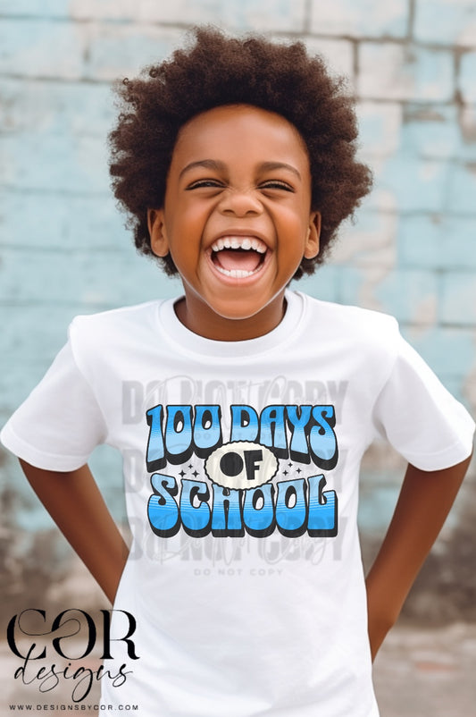 100 days of school (blue)