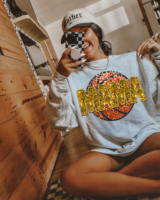 Basketball Mama Gold Glitter