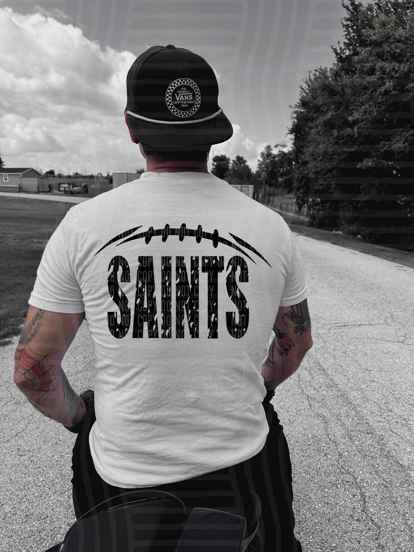 Saints (solid black football)
