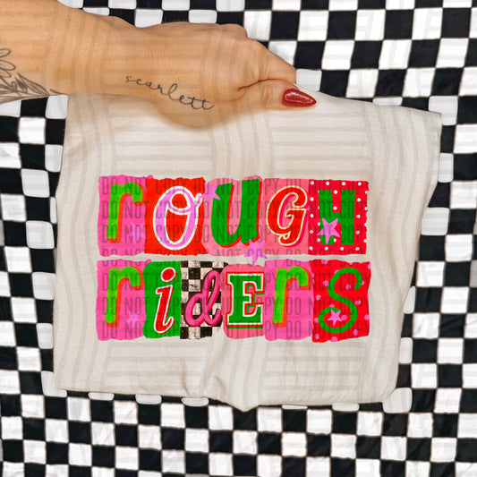 ROUGH RIDERS RED & GREEN CHECKERS