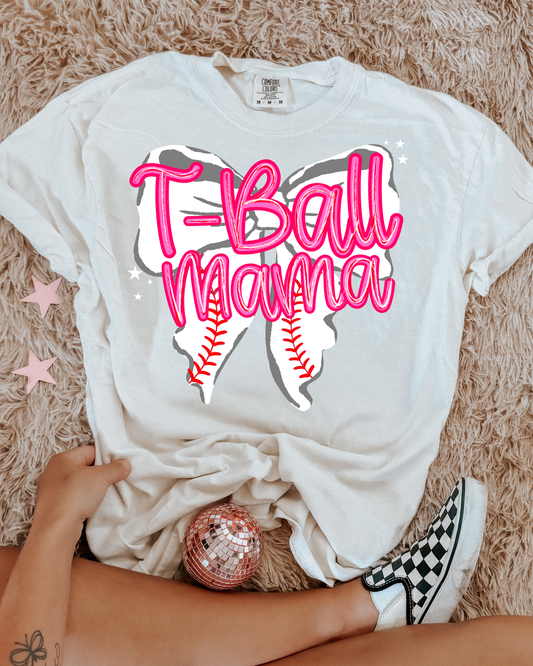 T- Ball Mama Bow