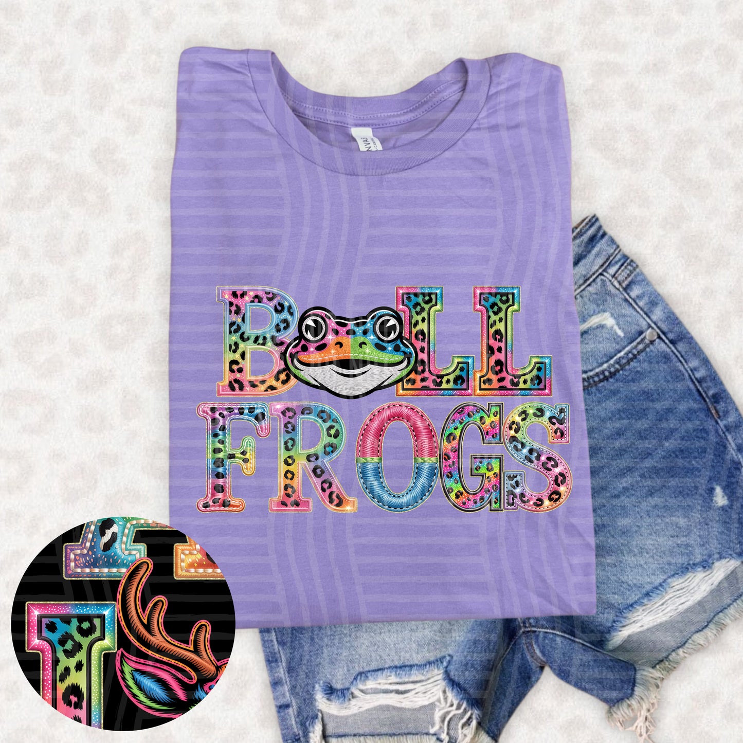 Bullfrogs (pink neon leopard)