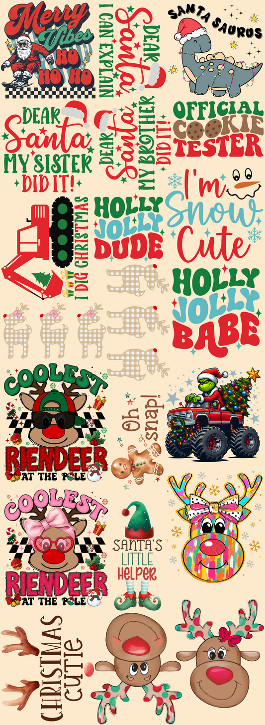 Christmas Kids Premade Gang Sheet