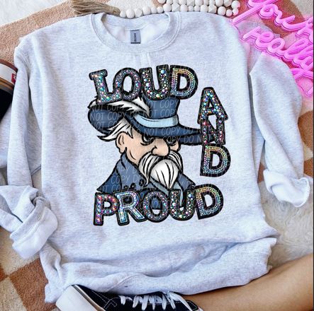 Rhinestone Loud And Proud Rebel