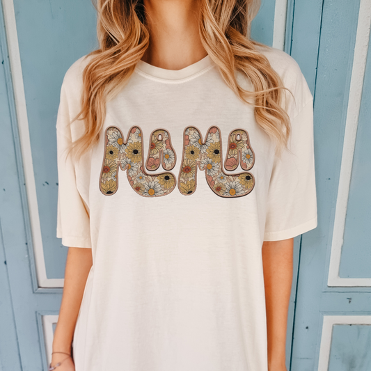 Mama- flowers within letters