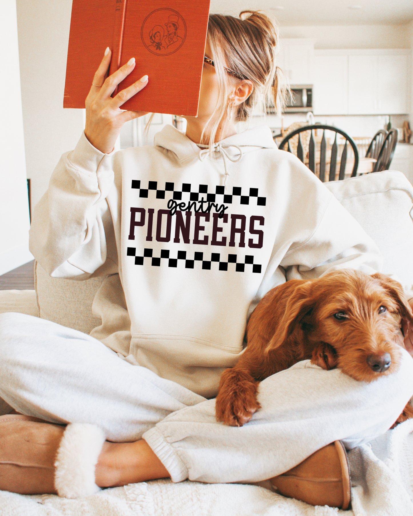 Gentry Pioneers Black Maroon And Checkered