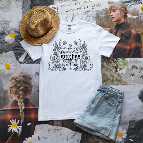 Burning Witches BLACK-DTF Transfer