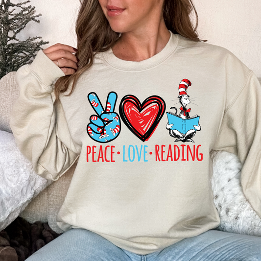 Peace Love Reading - DTF Transfer