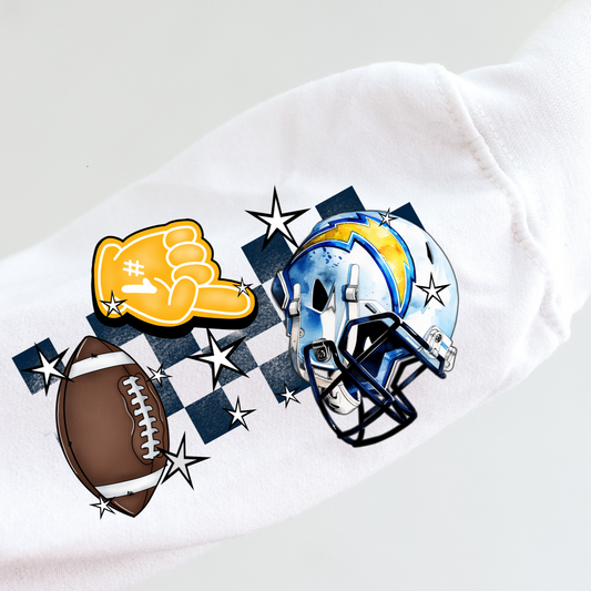 Chargers Foam Finger SLEEVE- DTF Transfer