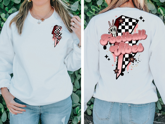 Checkered and pink lightning