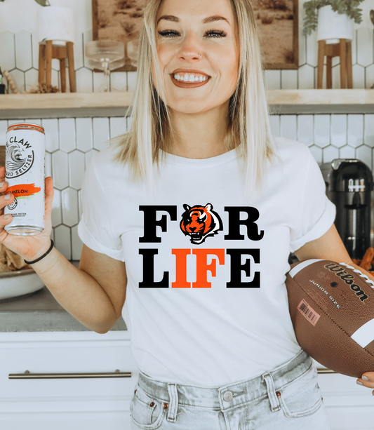 For life - with Bengal's mascot