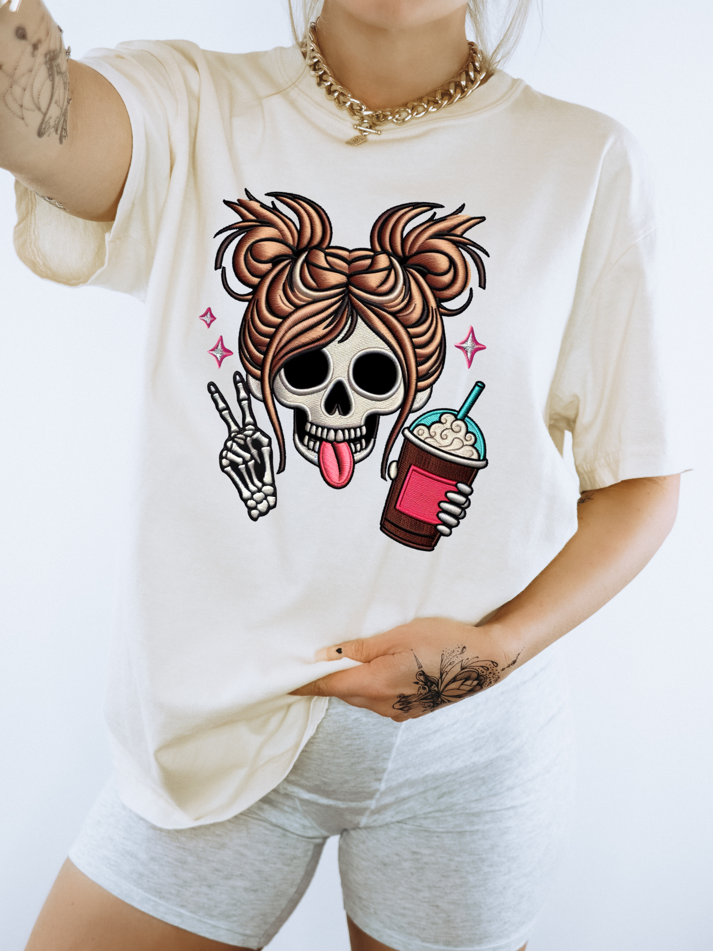 Skeleton Peace Sign