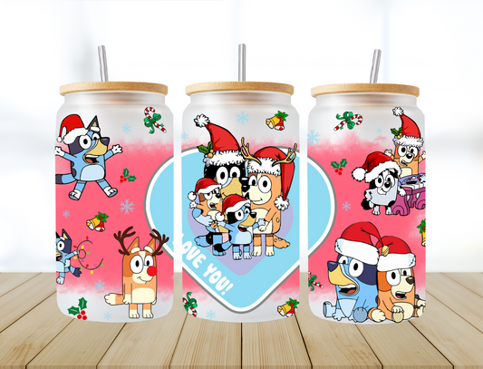 Bluey Love You Heart - UV Libby Wrap