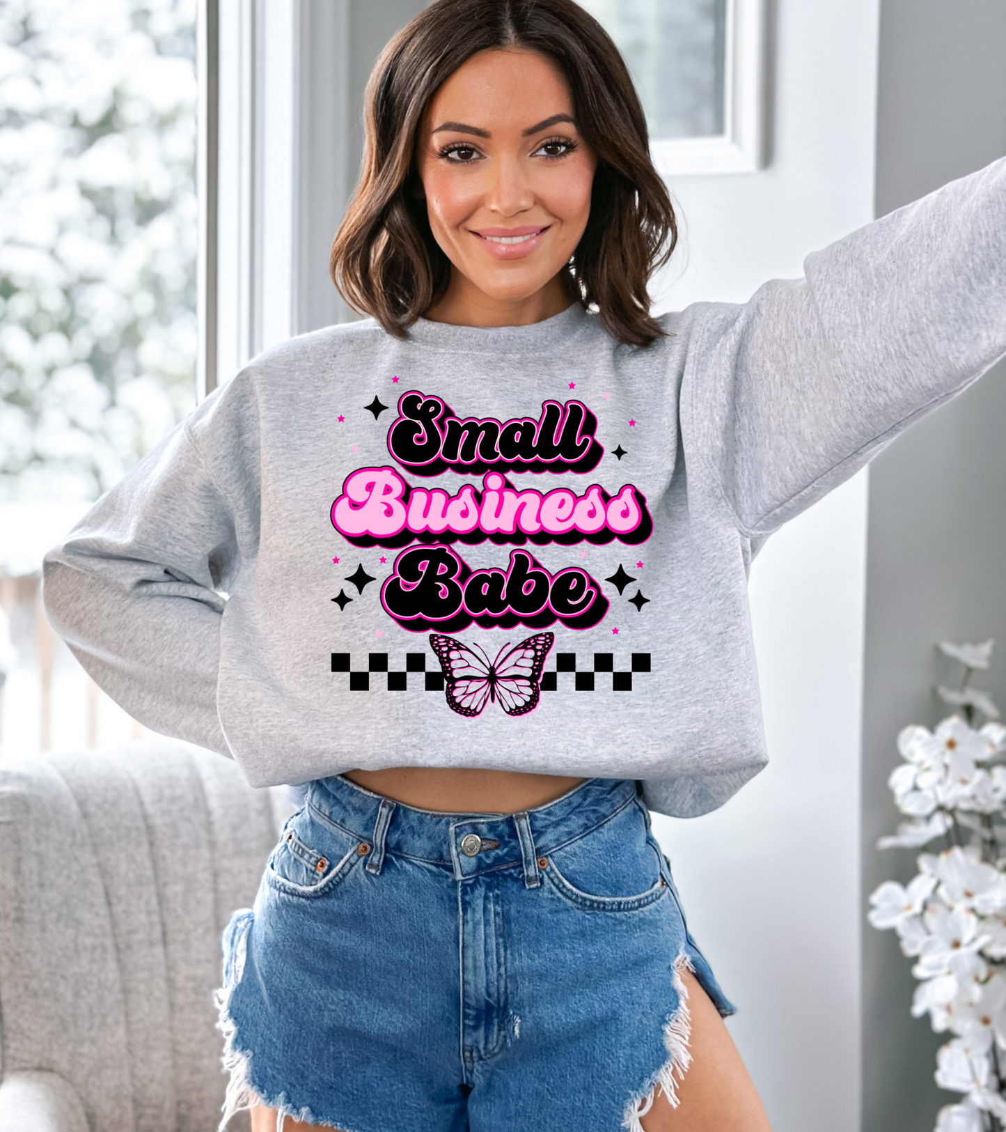 Small business babe-pink and black