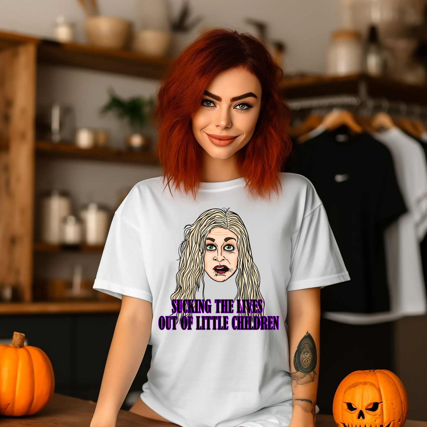 sucking the lives out of little children, hocus pocus