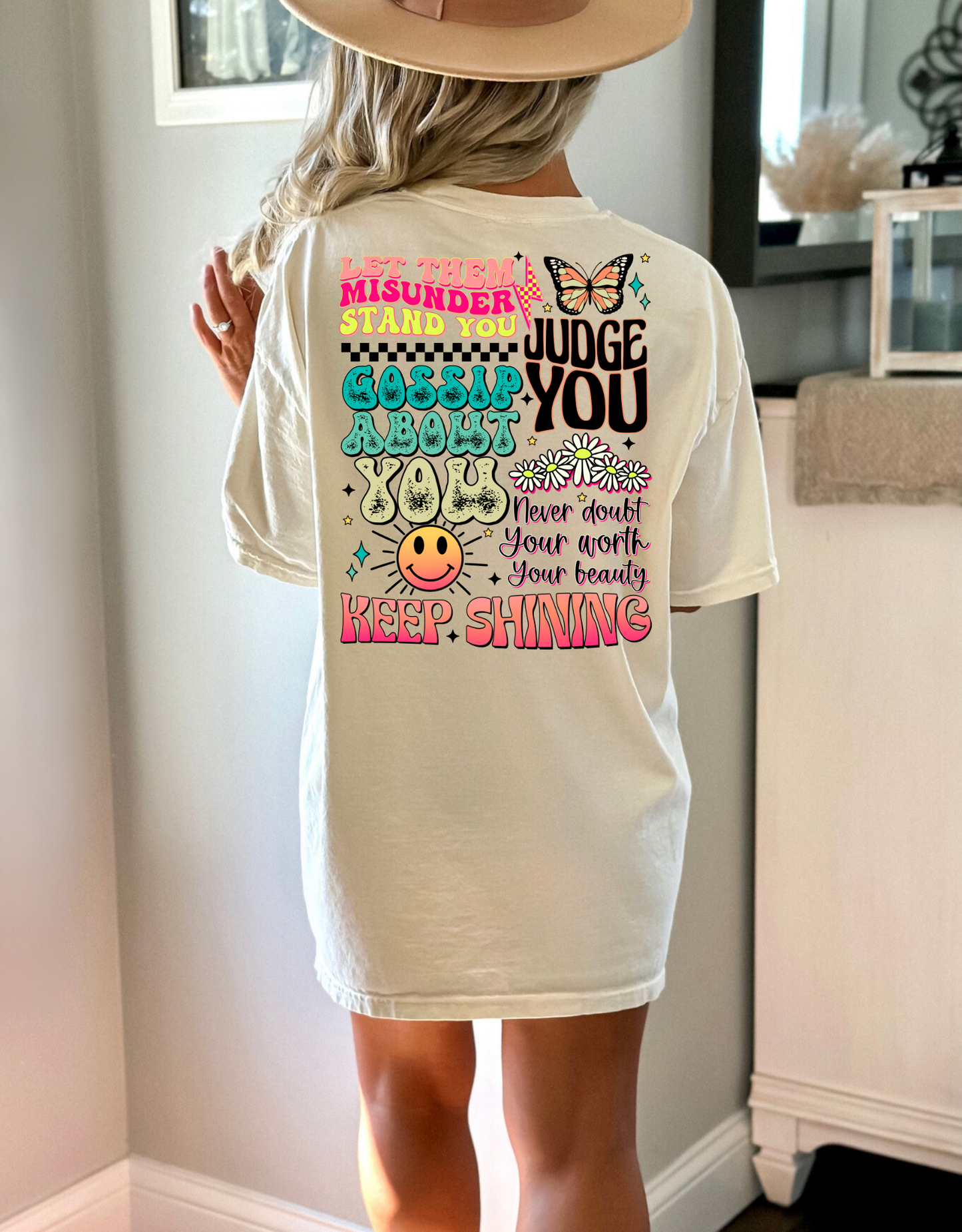 Let them misunderstand you-pink and yellow and blue