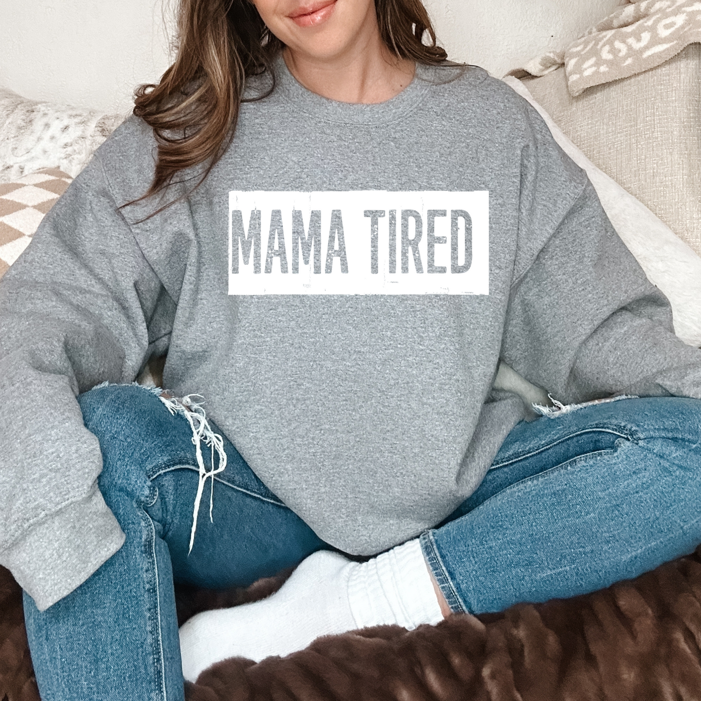 Mama Tired – White