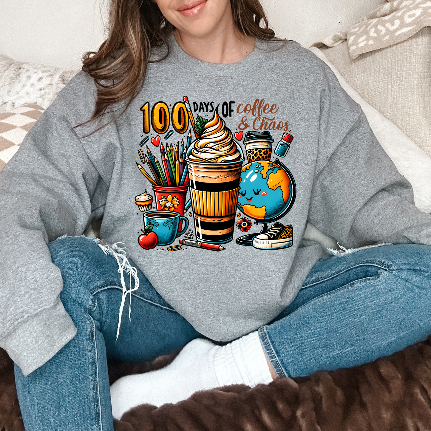 100 Days Of Coffee And Chaos Graphic