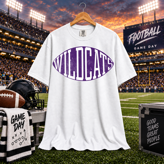 Football Typography Wildcats