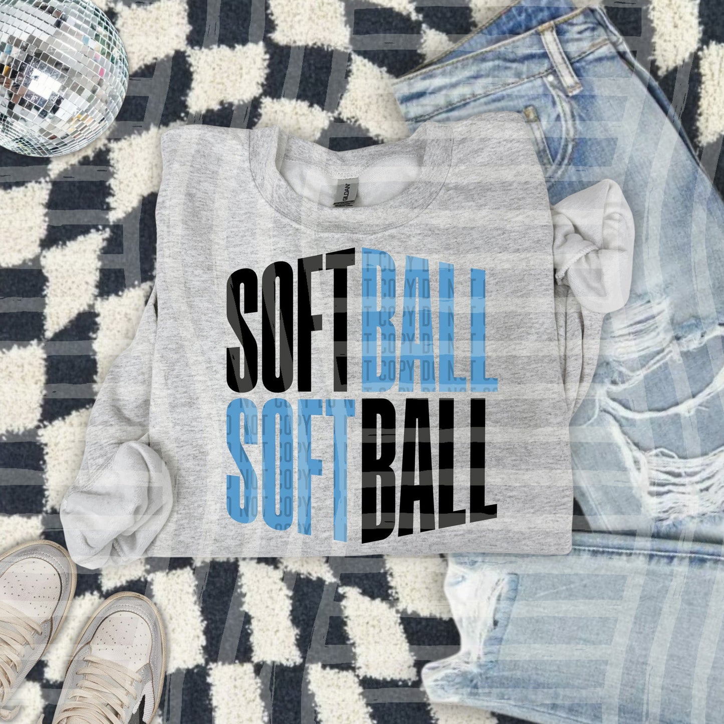SOFTBALL LIGHT BLUE