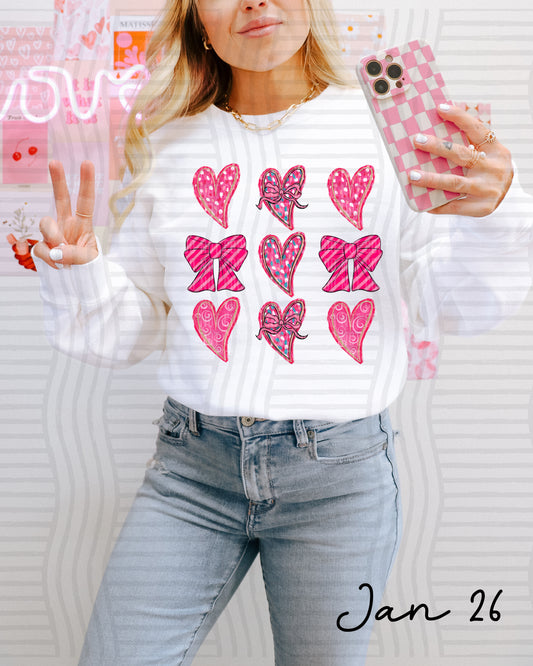 HEARTS WITH BOWS