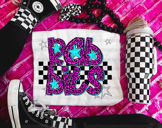 Rabbits (pink neon leopard)