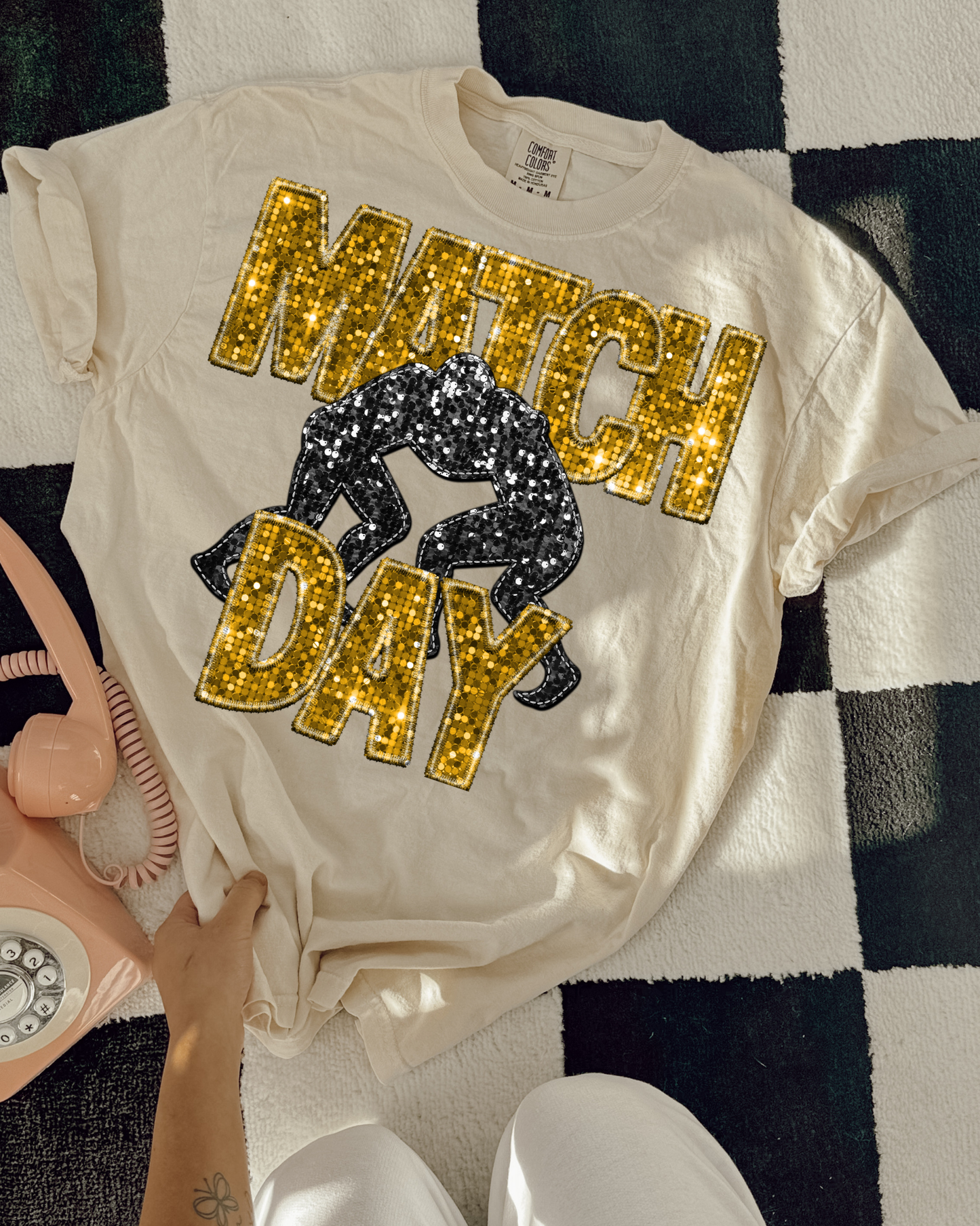 Match Day Yellow Glitter