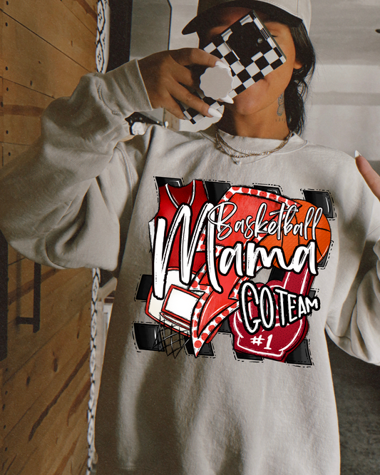 Basketball Mama Go Team (red)