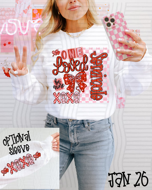 XOXO ONE LOVED SEMINOLE (FRONT ONLY)
