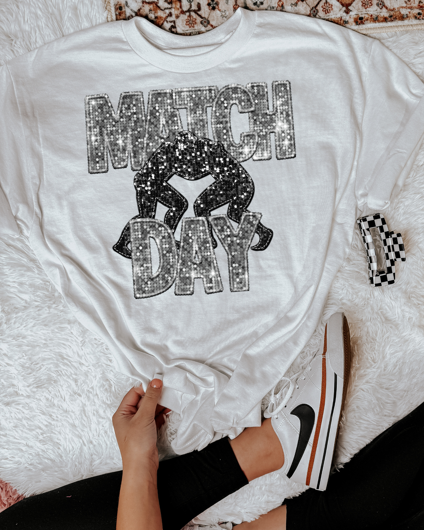 Match Day Silver Glitter