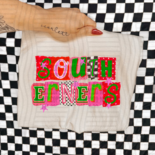 SOUTHERNERS RED & GREEN CHECKERS