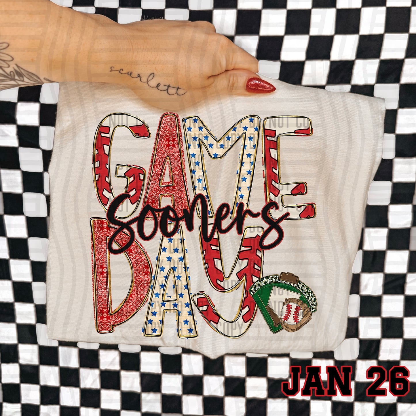 BASEBALL GAME DAY SOONERS