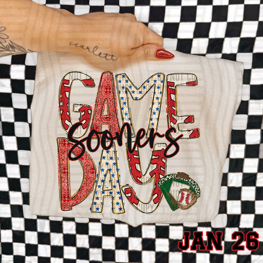 BASEBALL GAME DAY SOONERS