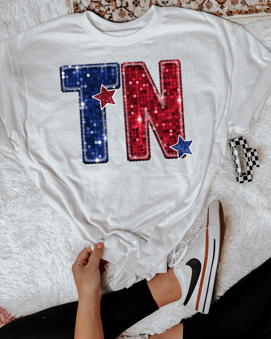 Tennessee Titans Blue And Red Glitter