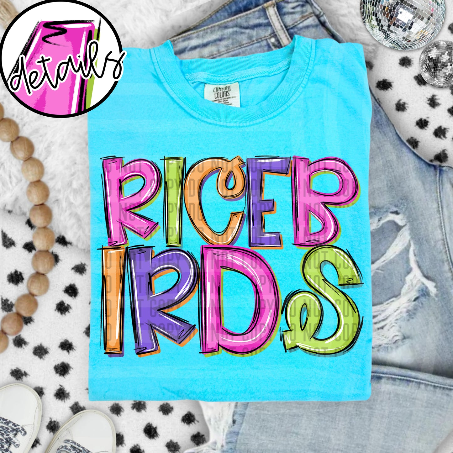 DOODLE COLORFUL RICEBIRDS