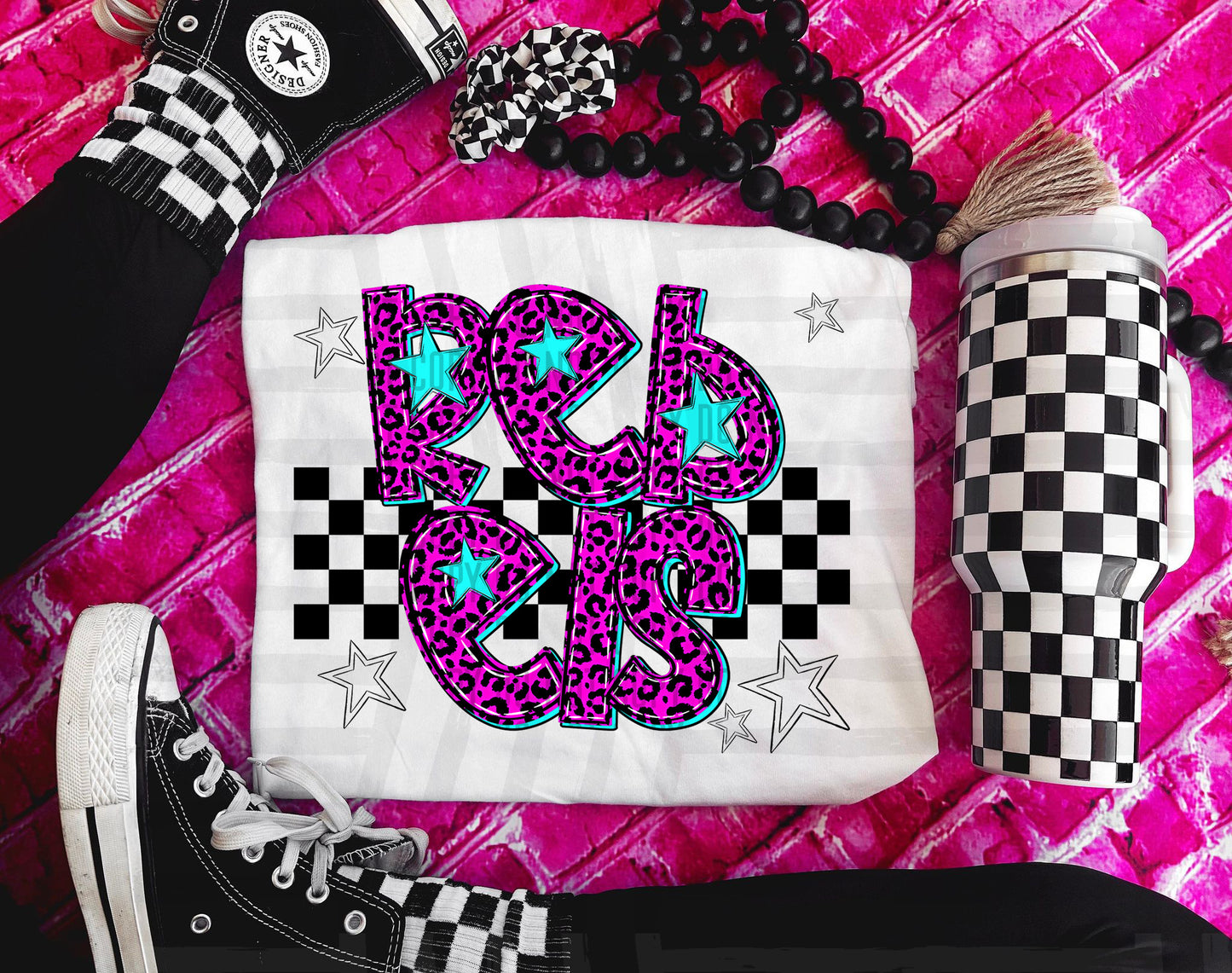 Rebels (pink neon leopard)