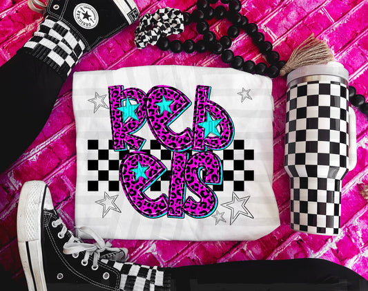 Rebels (pink neon leopard)