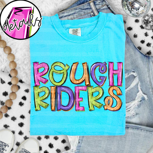 DOODLE COLORFUL ROUGH RIDERS