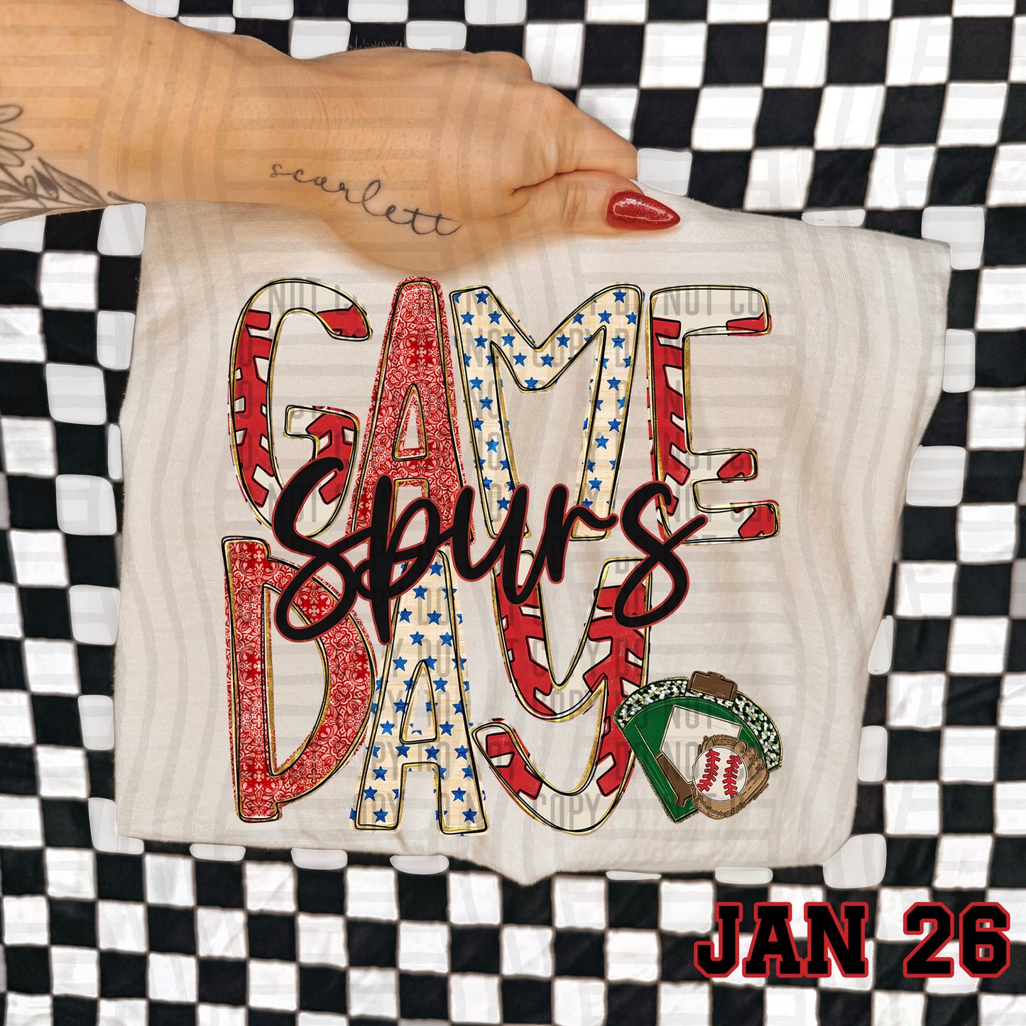 BASEBALL GAME DAY SPURS