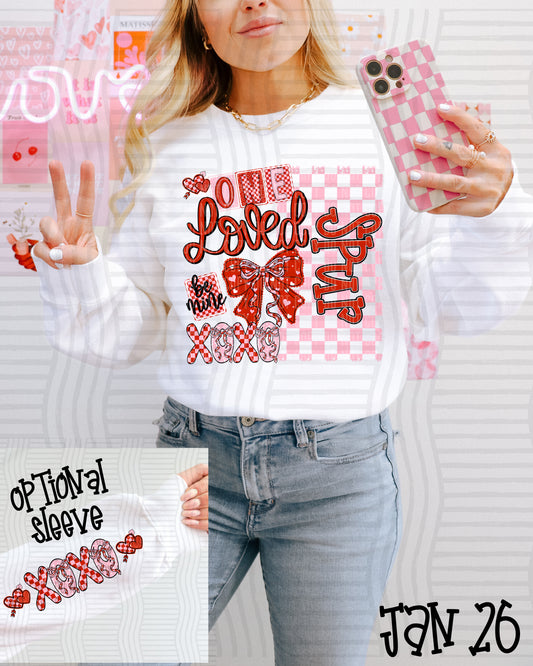 XOXO ONE LOVED SPUR (FRONT ONLY)